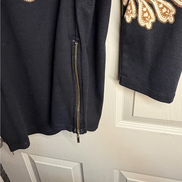 Rafaella Black and Brown Paisley Top - Picture 5 of 6